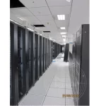 Servers racks were installed neatly in the server room